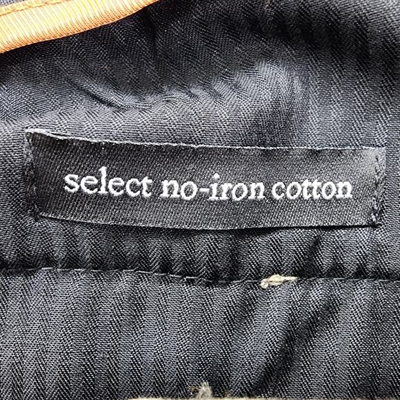 Haggar Pants Mens 36 X 32 Brown Flat Front Straight Fit No Iron Cotton Khakis - Picture 5 of 13